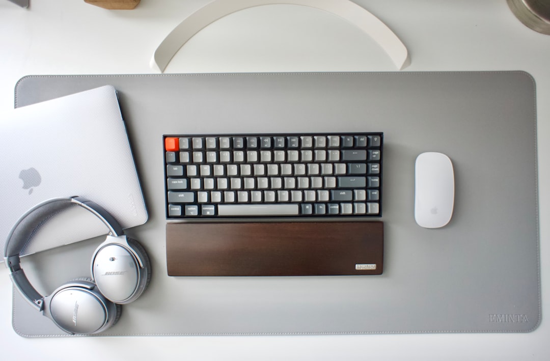 A Modern And Clean Workspace Featuring A Laptop Digital Tools And A Notepad Symbolizing Online Tr